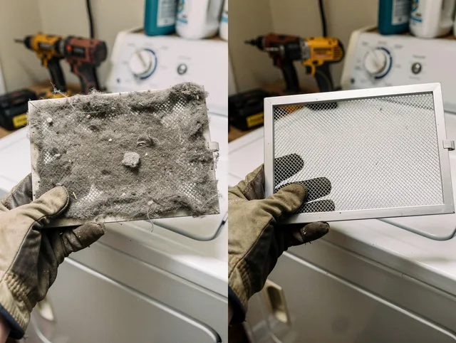 Professional lint trap cleaning by Wallingford Dryer Vent Cleaning in Wallingford