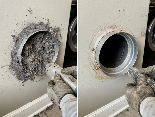 Professional clogged vent cleaning by Wallingford Dryer Vent Cleaning in Wallingford