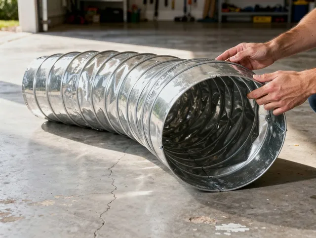 Wallingford Dryer Vent Cleaning specialist using advanced equipment for thorough duct cleaning in Wallingford