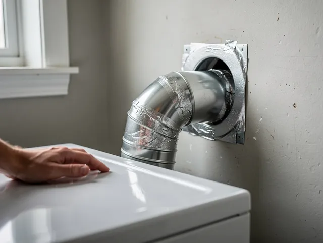 Wallingford Dryer Vent Cleaning expert performing professional dryer vent repair and installation in Wallingford
